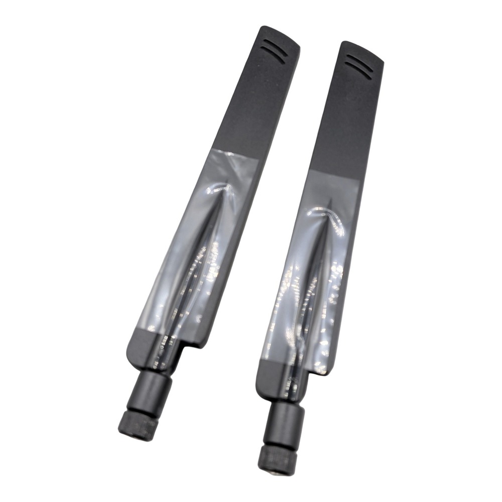 Set of 2 Dual Band WiFi Antennas RP-SMA Male Connector Black Wireless Network